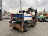 2008 Volvo EW160C wheel excavator, rear three-quarter view