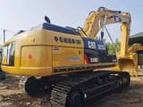 2021 Caterpillar 330D2 crawler excavator, rear three-quarter view