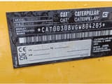 2023 Caterpillar 308CR crawler excavator identification plate