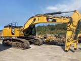 2016 Caterpillar 352F crawler excavator side view