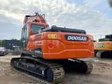 2022 Doosan DX225LC-9C crawler excavator, rear three-quarter view