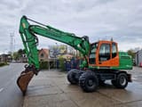 2015 Hyundai R160W-9A wheel excavator, side profile view