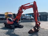 2011 Kubota KX080-3 mini excavator, side view