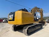 2017 Caterpillar 336FL crawler excavator rear three-quarter view