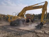 2010 Komatsu PC220-7 crawler excavator, side view