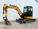 2018 JCB 48Z-1 mini excavator, side view