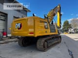 2019 Caterpillar 340 crawler excavator, rear three-quarter view