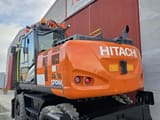 2018 Hitachi Zaxis 170W wheel excavator, rear three-quarter view
