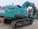 2024 Kobelco SK200-8 crawler excavator, rear three-quarter view