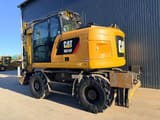 2017 Caterpillar M315F wheel excavator, rear three-quarter view