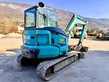 2016 Kobelco SK45SRX-6 crawler excavator rear three-quarter view