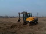 2024 Volvo EC80D mini excavator, rear three-quarter view