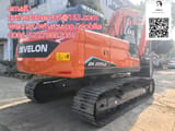 2026 Develon DX225LC crawler excavator rear three-quarter view