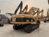 Caterpillar 320CL Raupenbagger von 2013, Ansicht hinten dreiviertel