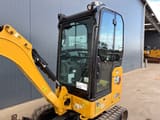 2021 Caterpillar 301.8 mini excavator cab and boom view