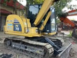 2018 Komatsu PC70-8 mini excavator, rear three-quarter view