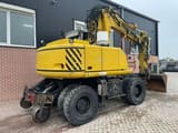 2005 Atlas 1604K wheel excavator, rear three-quarter view