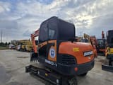 2020 Doosan DH60-7 mini excavator, rear three-quarter view