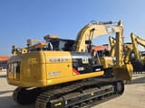 2022 Caterpillar 323DL crawler excavator, rear three-quarter view