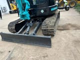 2023 Kobelco SK55SR mini excavator front view with blade