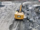 2019 Caterpillar 374FL crawler excavator, rear high-angle view