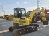 2023 Yanmar VIO55 mini excavator, three-quarter view