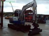2016 Takeuchi TB260 mini excavator, front three-quarter view