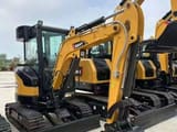 2025 Sany SY26C mini excavator, front three-quarter view
