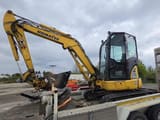 2017 Komatsu PC35MR-5 mini excavator, side view