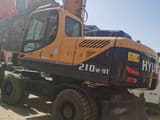 2021 Hyundai R210W-9T wheel excavator, rear three-quarter view