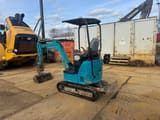 2017 Hitachi ZX17U mini excavator, rear three-quarter view
