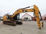 2014 Caterpillar 329ELN crawler excavator, side view
