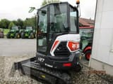 2023 Bobcat E27 mini excavator, front three-quarter view