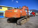 2008 Hitachi Zaxis 350LCN crawler excavator, rear three-quarter view