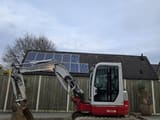 2018 Takeuchi TB153FR mini excavator side view