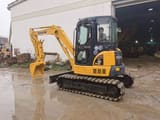 2015 Komatsu PC55MR-2 mini excavator, side view