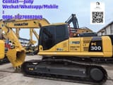 2021 Komatsu PC300 crawler excavator, side profile view