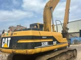 1998 Caterpillar 320BL crawler excavator, rear three-quarter view