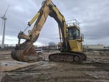 2003 Komatsu PC1400-1 crawler excavator, side profile view