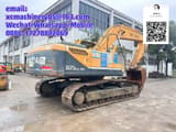 2020 Hyundai 305LC-9T crawler excavator rear three-quarter view