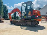 2004 Doosan DH55 mini excavator, side view