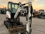 2023 Bobcat E27Z mini excavator, front three-quarter view