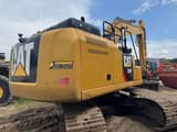 2018 Caterpillar 326FL crawler excavator rear three-quarter view