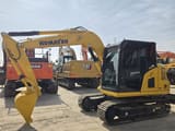 Komatsu PC70-8 mini excavator, side view