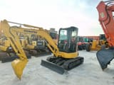 2024 Komatsu PC35MR mini excavator, front three-quarter view