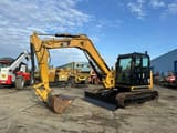 2015 Caterpillar 308E2CR mini excavator, side view