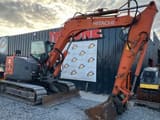 2011 Hitachi ZX85USBLCN-3 crawler excavator side view