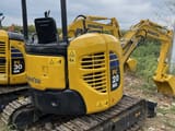 2022 Komatsu PC20MR-3 mini excavator rear three-quarter view