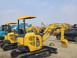 2023 Komatsu PC30 MR mini excavator, rear three-quarter view