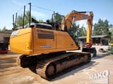 2016 CASE CX300D crawler excavator, rear three-quarter view